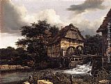 Two Water Mills and an Open Sluice by Jacob van Ruisdael